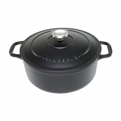 CHASSEUR Chasseur Round French Oven Matte Black #19649 - happyinmart.com.au