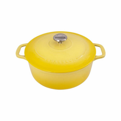 CHASSEUR Chasseur Round French Oven Lemon Yellow #19964 - happyinmart.com.au