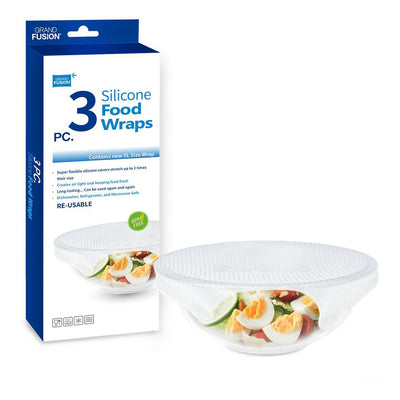 GRAND FUSION Grand Fusion Silicone Food Wraps 3 Pack #3680 - happyinmart.com.au
