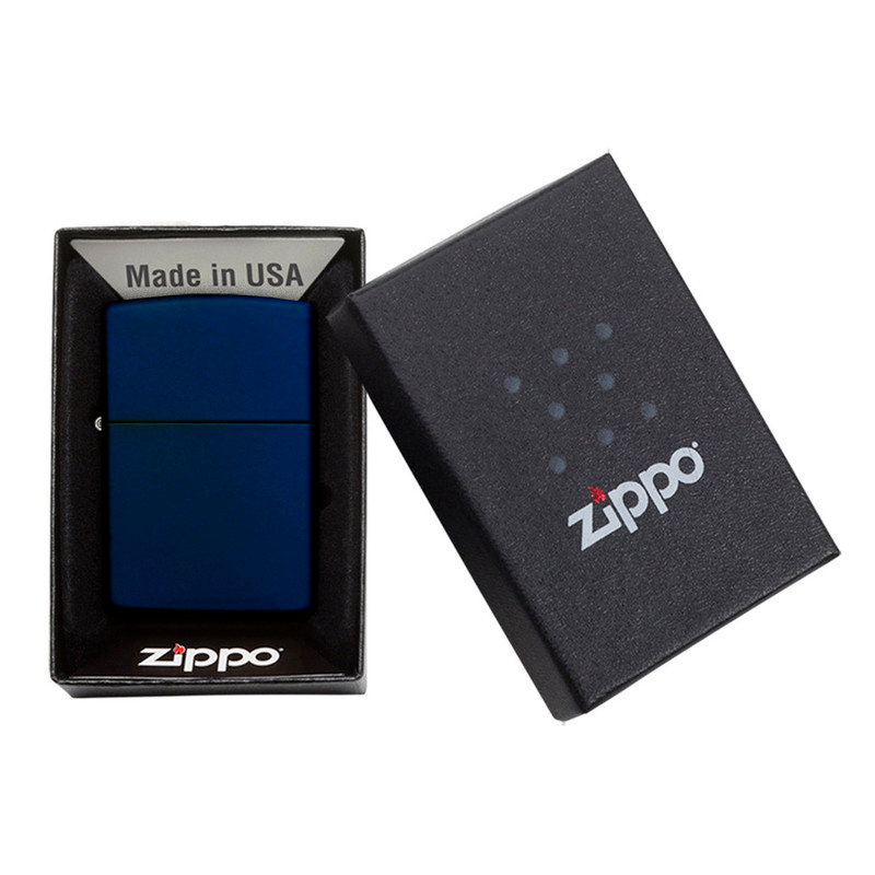 Zippo Blue Navy Matte Refillable Lighter 