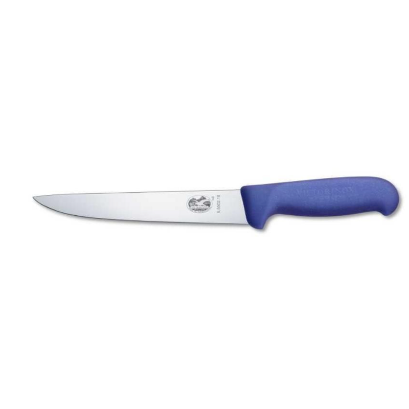 Victorinox Sticking Knife 22cm Back Blade Fibrox Blue 