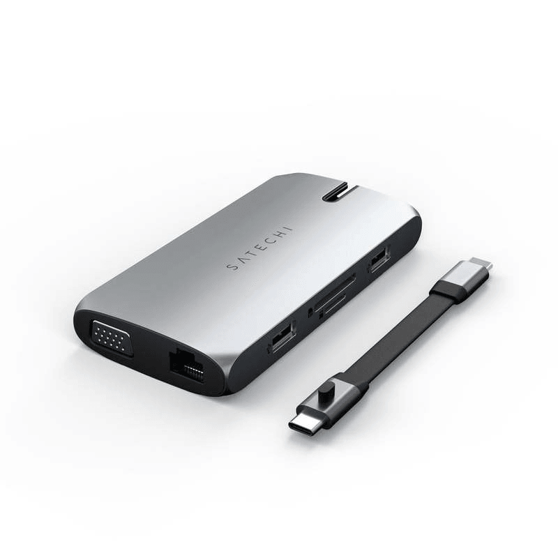 SATECHI Satechi Usb C On The Go Multiport Adapter Space Grey 