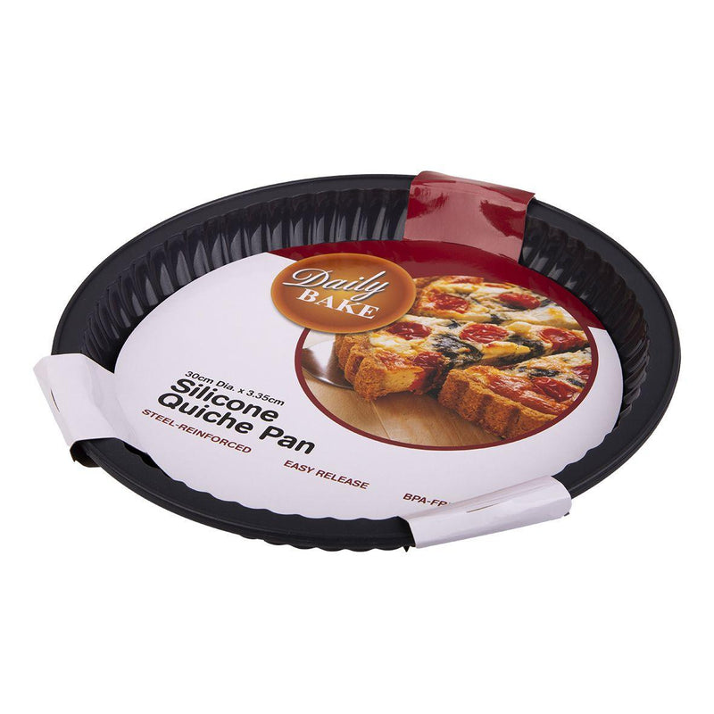 DAILY BAKE Daily Bake Silicone Quiche Pan Charcoal 