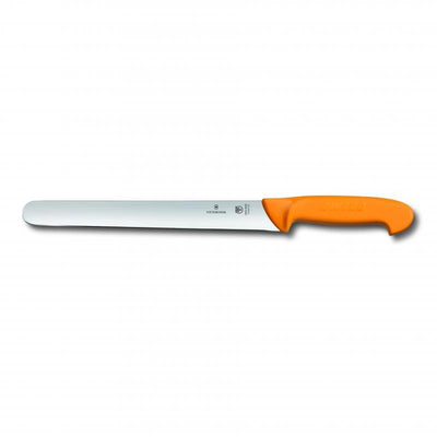 VICT PROF Victorinox Swibo Slicing Knife 25cm Round Blade 30mm Width - Yellow | 5.8441.25 5.8441.25 - happyinmart.com.au