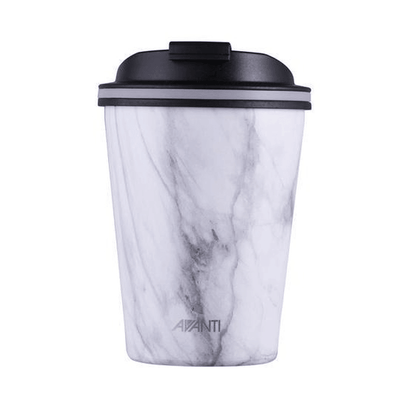 AVANTI Avanti Go Cup Double Wall Insulated Cup White Marble #13449 - happyinmart.com.au