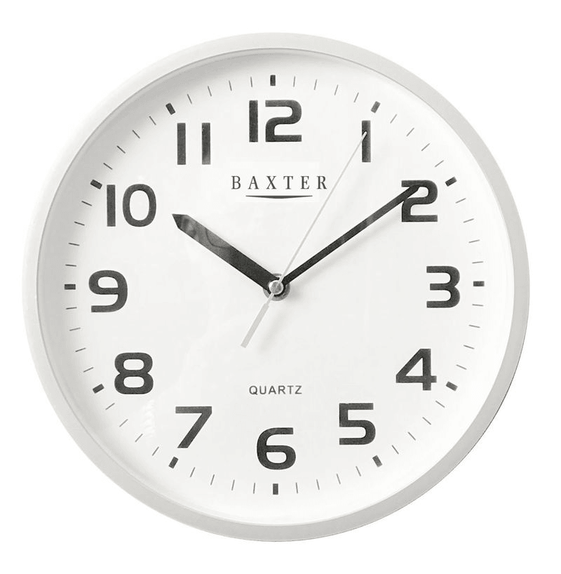 BAXTER Baxter Adams With Clock Arabic 25cm Silver 