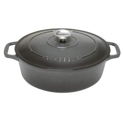 CHASSEUR Chasseur Oval French Oven 27cm 4l Caviar #19208 - happyinmart.com.au
