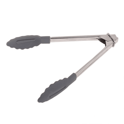 APPETITO Appetito Stainless Steel Mini Tongs With Nylon Head Charcoal #3297CH - happyinmart.com.au