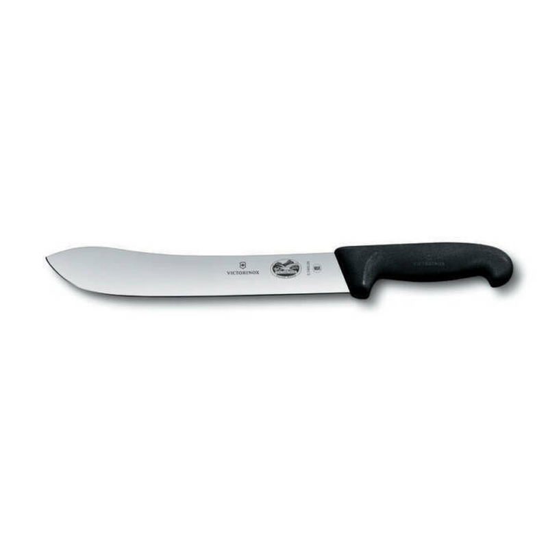 Victorinox Butchers Knife 31cm Wide Tip Blade Fibrox Black 