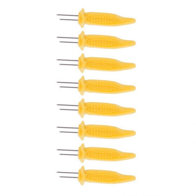 APPETITO Appetito Corn Holders Set 8 Yellow #3389 - happyinmart.com.au
