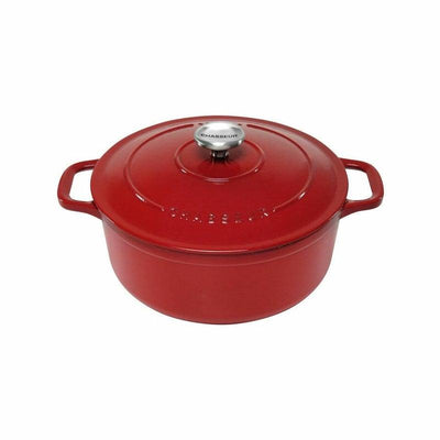 CHASSEUR Chasseur Round French Oven Federation Red #19616 - happyinmart.com.au