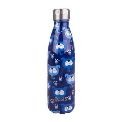OASIS Oasis Stainless Steel Double Wall Insulated Drink Bottle Blue Heeler #8880BHR - happyinmart.com.au