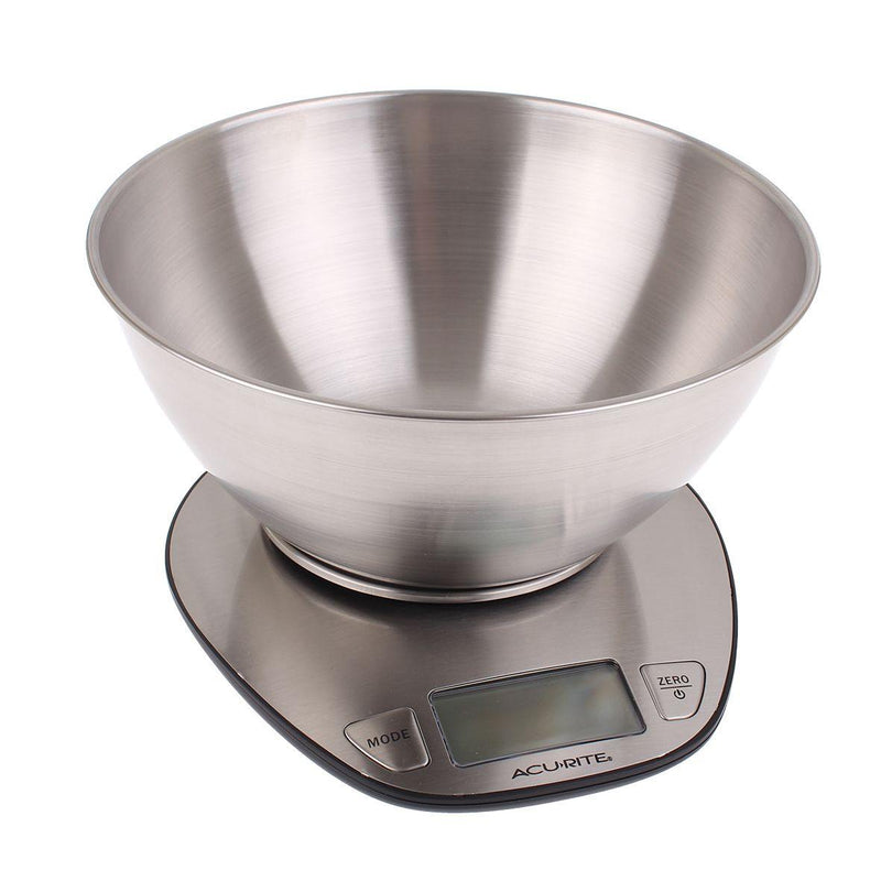 ACURITE Acurite Stainless Steel Digital Scale With Bowl 