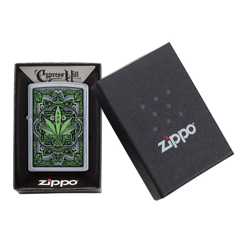 Zippo Cypress Hill Street Chrome Refillable Lighter 