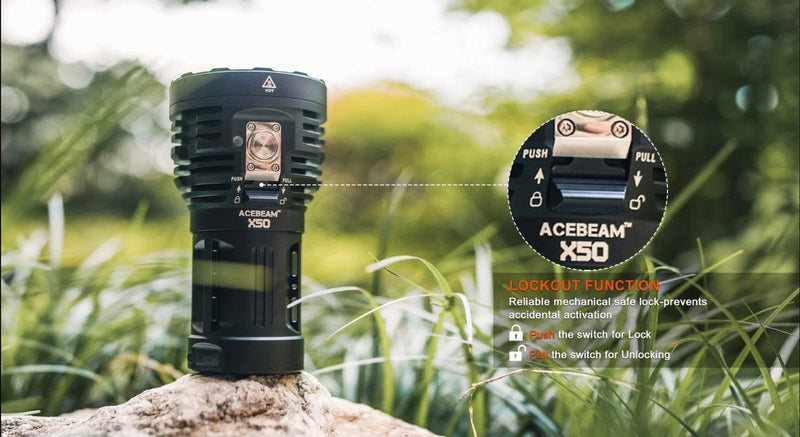 Acebeam Acebeam Multipurpose Handheld Searchlight 40000 Lumen Rechargeable Led 