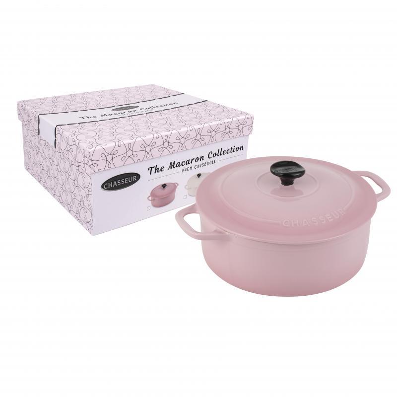 CHASSEUR Chasseur Macaron Collection 24cm Casserole Cherry Blossom 
