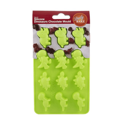 DAILY BAKE Daily Bake Silicone Dinosaur 8 Cup Chocolate Mould Set 2 Green #3068-4 - happyinmart.com.au