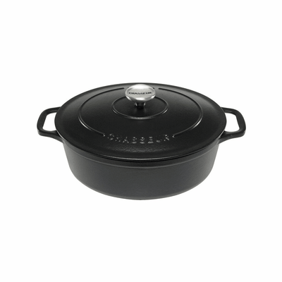 CHASSEUR Chasseur Oval French Oven 27cm 4l Matte Black #19665 - happyinmart.com.au