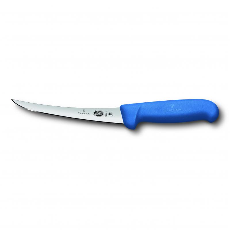 Victorinox Fibrox Curved Narrow Boning Knife 12cm Blue 