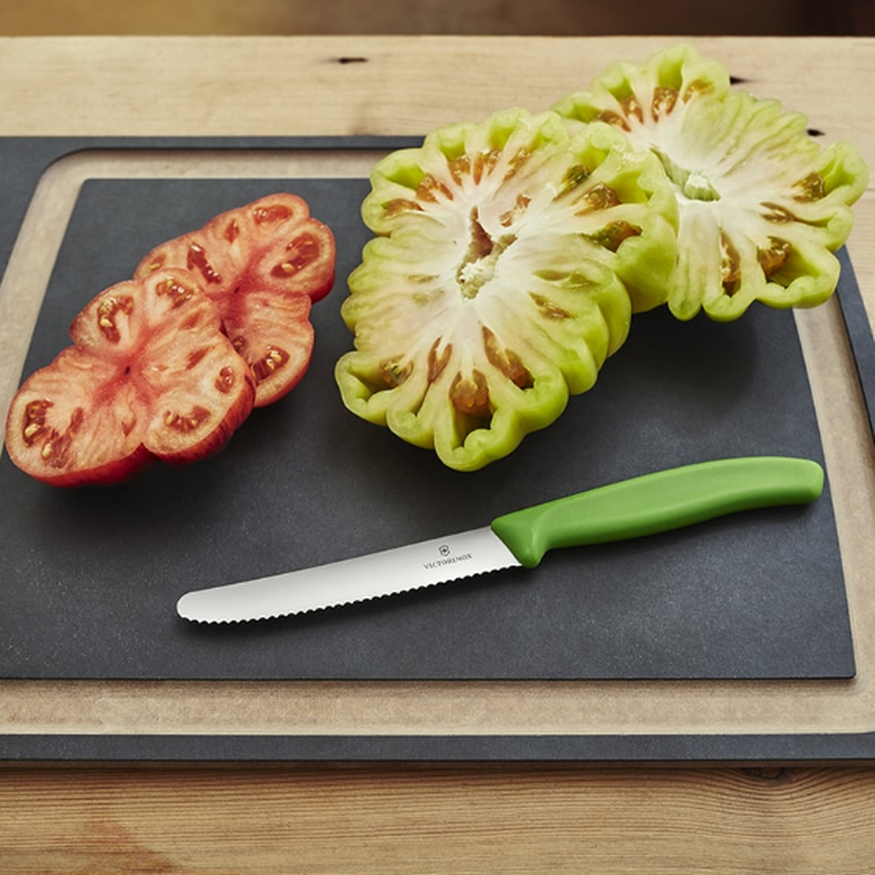 Victorinox Swiss Classic Tomato And Steak Knife 11cm Green 