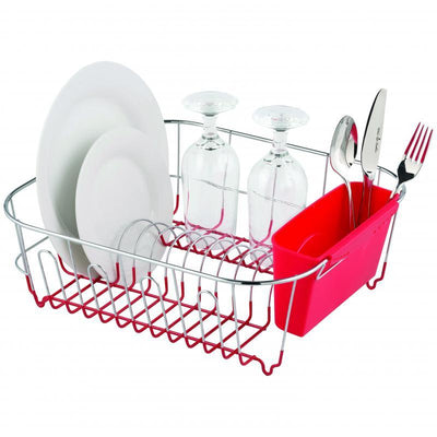 AVANTI Avanti Large Slimline Dish Rack Red #12679 - happyinmart.com.au
