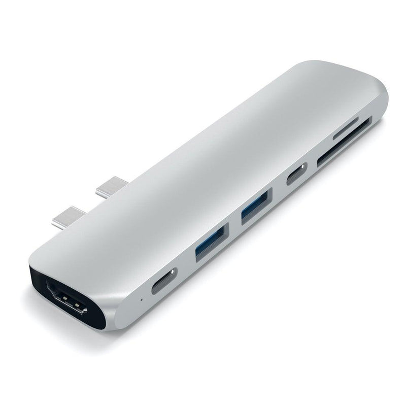 SATECHI Satechi Usb C Pro Hub Adapter With 4k Hdmi And Thunderbolt 3 Silver 