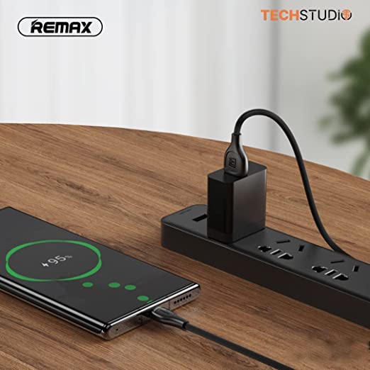 Remax Lesu Pro Usb Usb Type C Data Charging Cable 480 Mbps 2.1 1m black 3 per Pack 