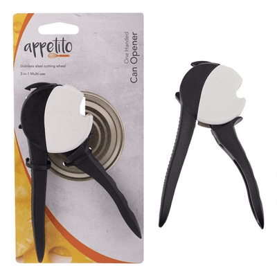 APPETITO Appetito Stainless Steel One Handed Can Opener #3242-1 - happyinmart.com.au