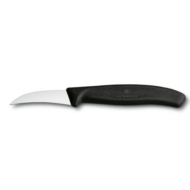 Victorinox Shaping Knife 6cm Curved Blade Nylon Black 