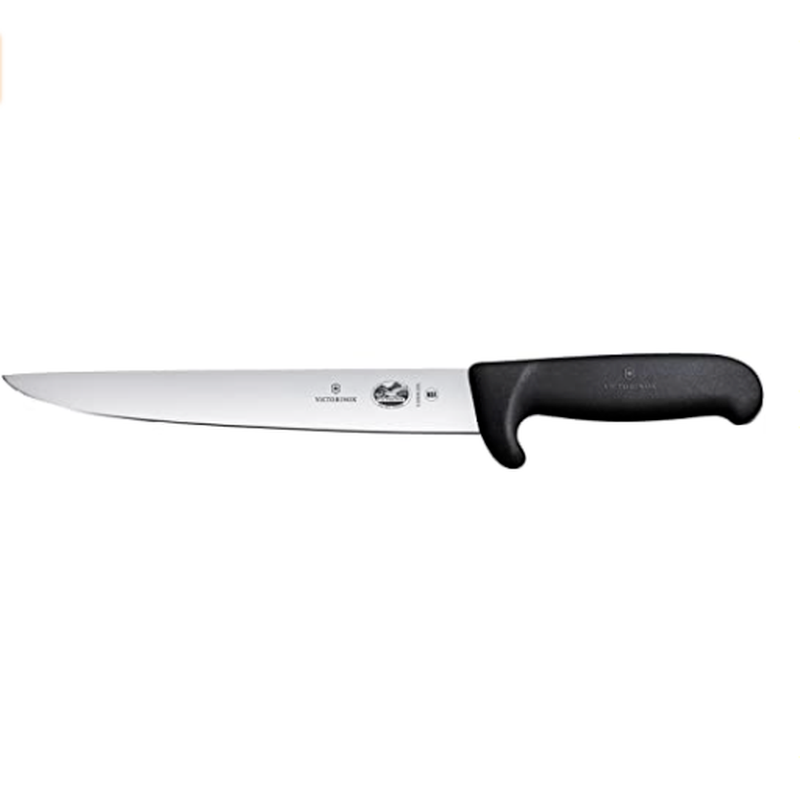 Victorinox Sticking Knife 18cm Pointed Blade Fibrox Black 