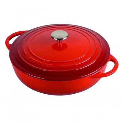 PYROLUX Pyrolux Pyrochef Low Chef Pan Red #11798 - happyinmart.com.au