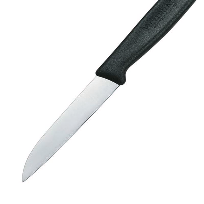 Victorinox Straight Blade Paring Knife 8cm Black 