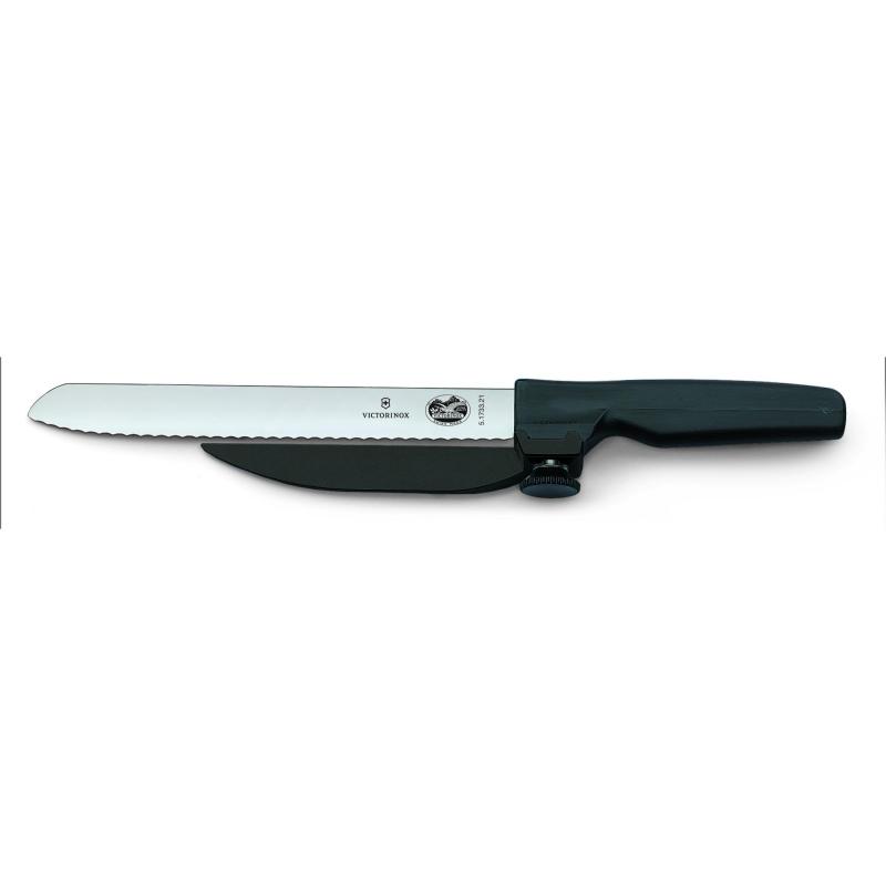 Dux Knife 21cm, Wavy Edge, Adjustable Slice 1 - 15mm, Black 5.1733.21