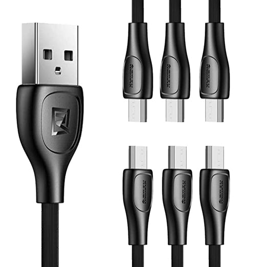 Remax 1M Lightning Cables 6 Per Pack 2.1A Micro Usb Lesu Pro Series Charging Data Cable 