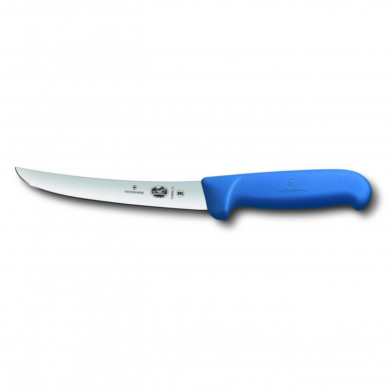 Victorinox Boning Knife 15cm Curved Wide Blade Blue 