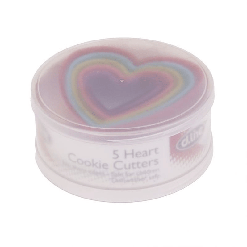 APPETITO Appetito Heart Cookie Cutter Set 5 Multi Colours 