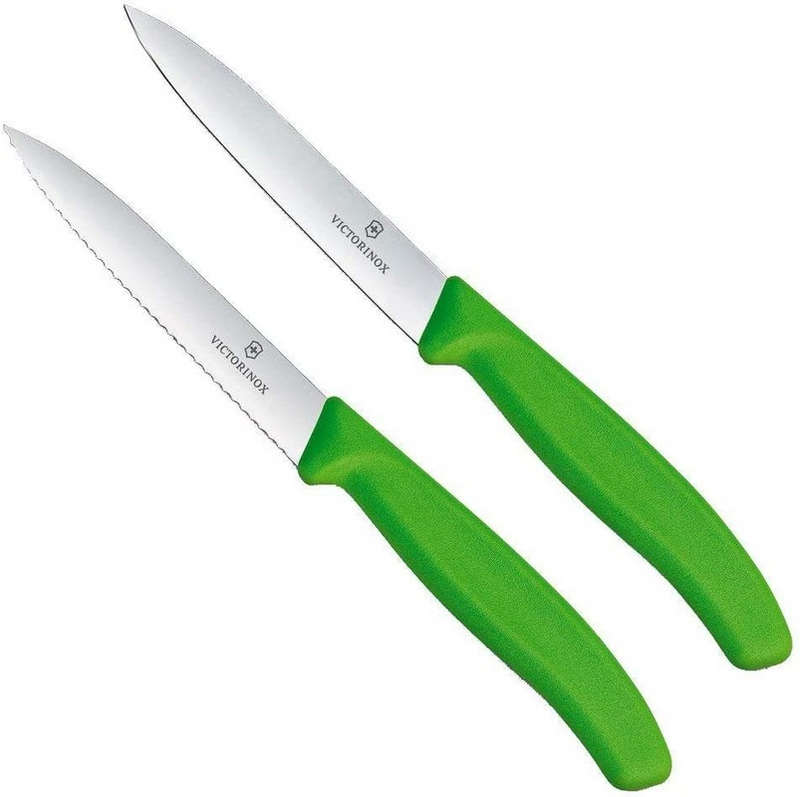 Victorinox 2 Pieces Swiss Classic Paring Knife Set Green 