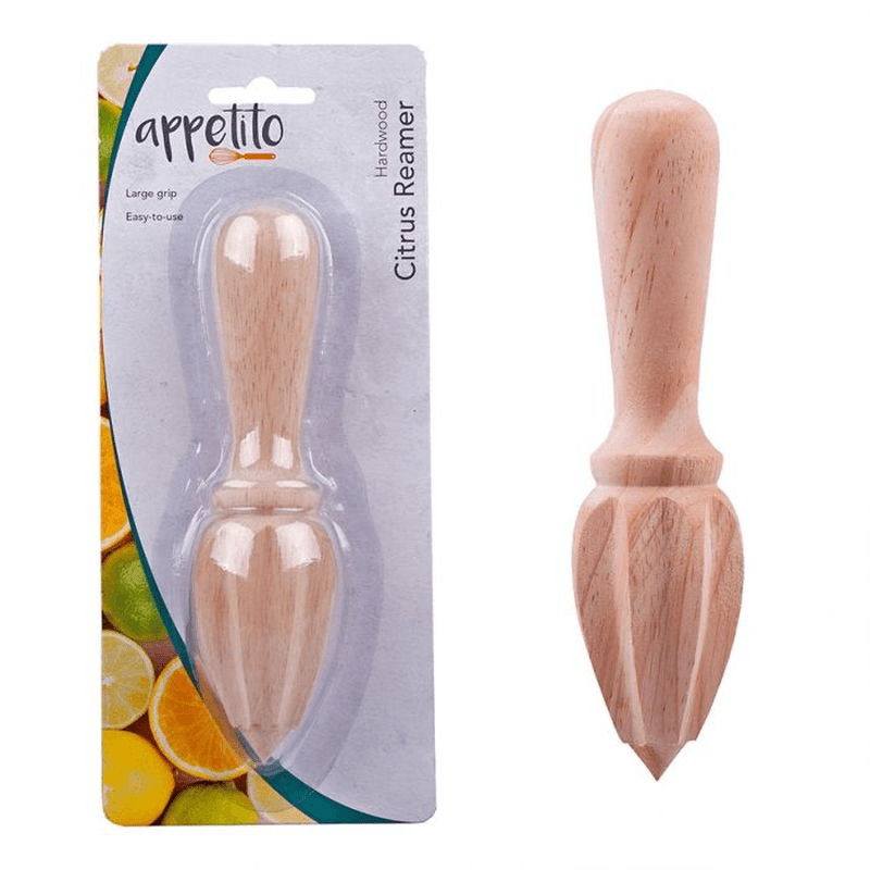 APPETITO Appetito Wood Citrus Reamer Carded 