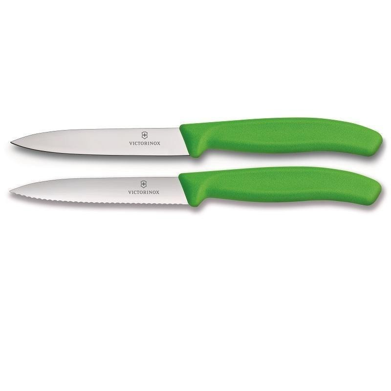 Victorinox 2 Pieces Swiss Classic Paring Knife Set Green 