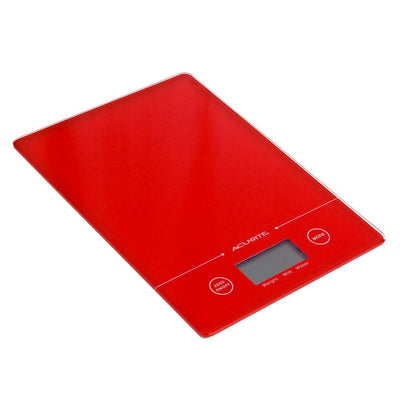 ACURITE Acurite Slim Line Digital Scale Red #4014R - happyinmart.com.au