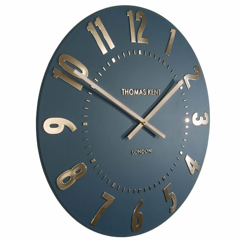 Thomas Kent Mulberry Wall Clocks 30cm Midnight Blue 