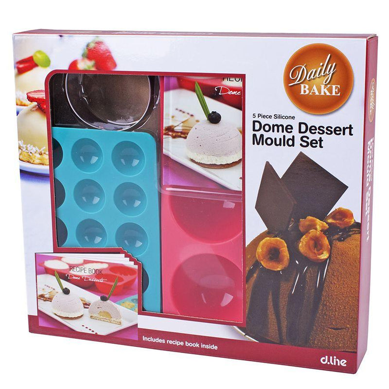 DAILY BAKE Daily Bake 5 Piece Silicone Dome Dessert Mould Gift Set 