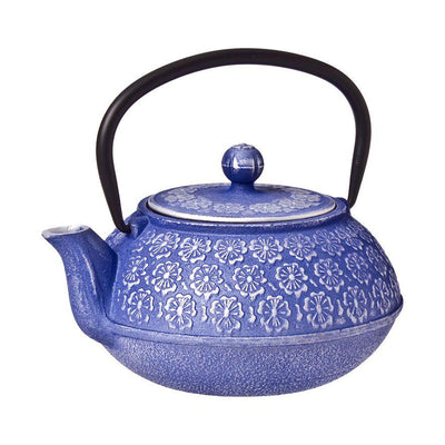 TEAOLOGY Teaology Cast Iron Teapot Cherry Blossom Purple #4084CB - happyinmart.com.au