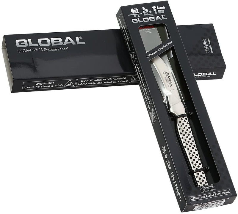 GLOBAL Global Peeling Knife Curved Blade Stainless Steel 