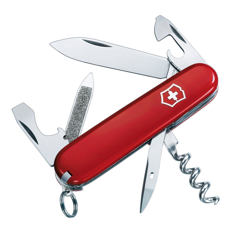 Victorinox Swiss Army Knife Sportsman Red 13 Functions 