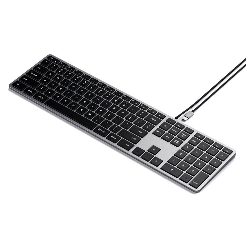 SATECHI Satechi Slim W3 Wired Usb C Backlit Keyboard Space Gray 