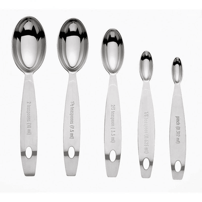 CUISIPRO Cuisipro Odd Size Spoons 5 Pieces Set Stainless Steel #38851 - happyinmart.com.au