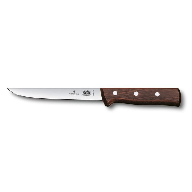 Victorinox Boning Knife 15cm Straight Narrow Blade Handle Rosewood 