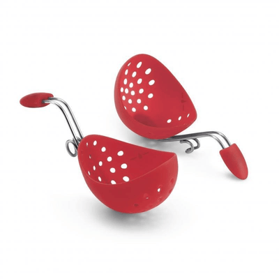 CUISIPRO Cuisipro 2 Pieces Egg Poacher Set Carded Red #39022 - happyinmart.com.au