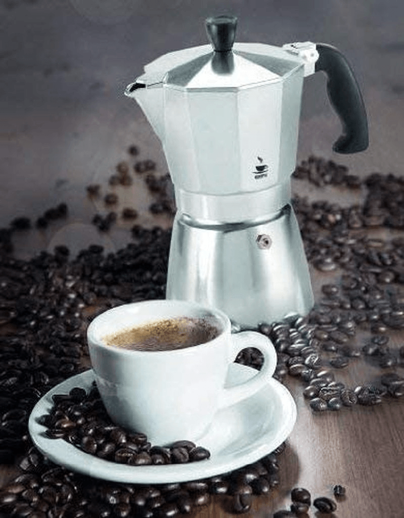 GEFU Gefu Lucino Espresso Maker 6 Cups Aluminium 